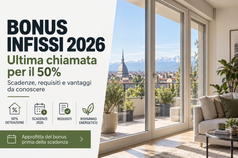 Bonus Infissi 2026 - Ultima chiamata per il 50%